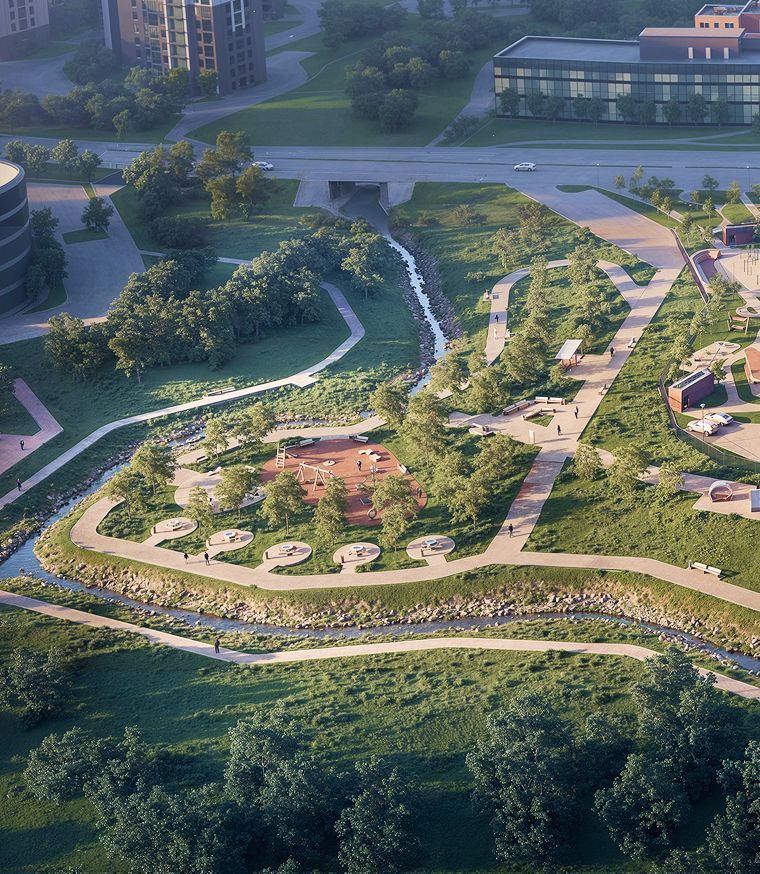 Набережная реки Утка