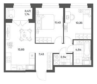 Речной квартал - №424